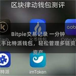 Bitpie交易记录 一分钟上手比特派钱包，轻松管理多链资产