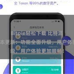 Bitpie轻松下载 比特派钱包最新版本更新：功能全面升级，用户体验更加顺畅！