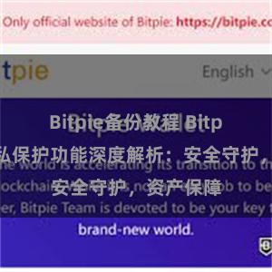 Bitpie备份教程 Bitpie钱包隐私保护功能深度解析：安全守护，资产保障