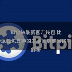 Bitpie最新官方钱包 比特派钱包支持的主要区块链网络解析