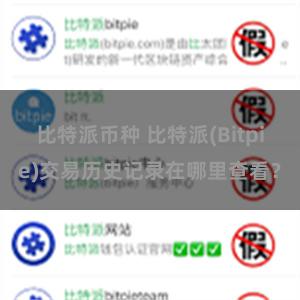 比特派币种 比特派(Bitpie)交易历史记录在哪里查看？