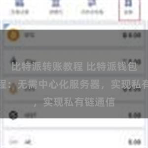 比特派转账教程 比特派钱包直连教程：无需中心化服务器，实现私有链通信