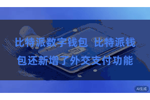 比特派数字钱包  比特派钱包还新增了外交支付功能